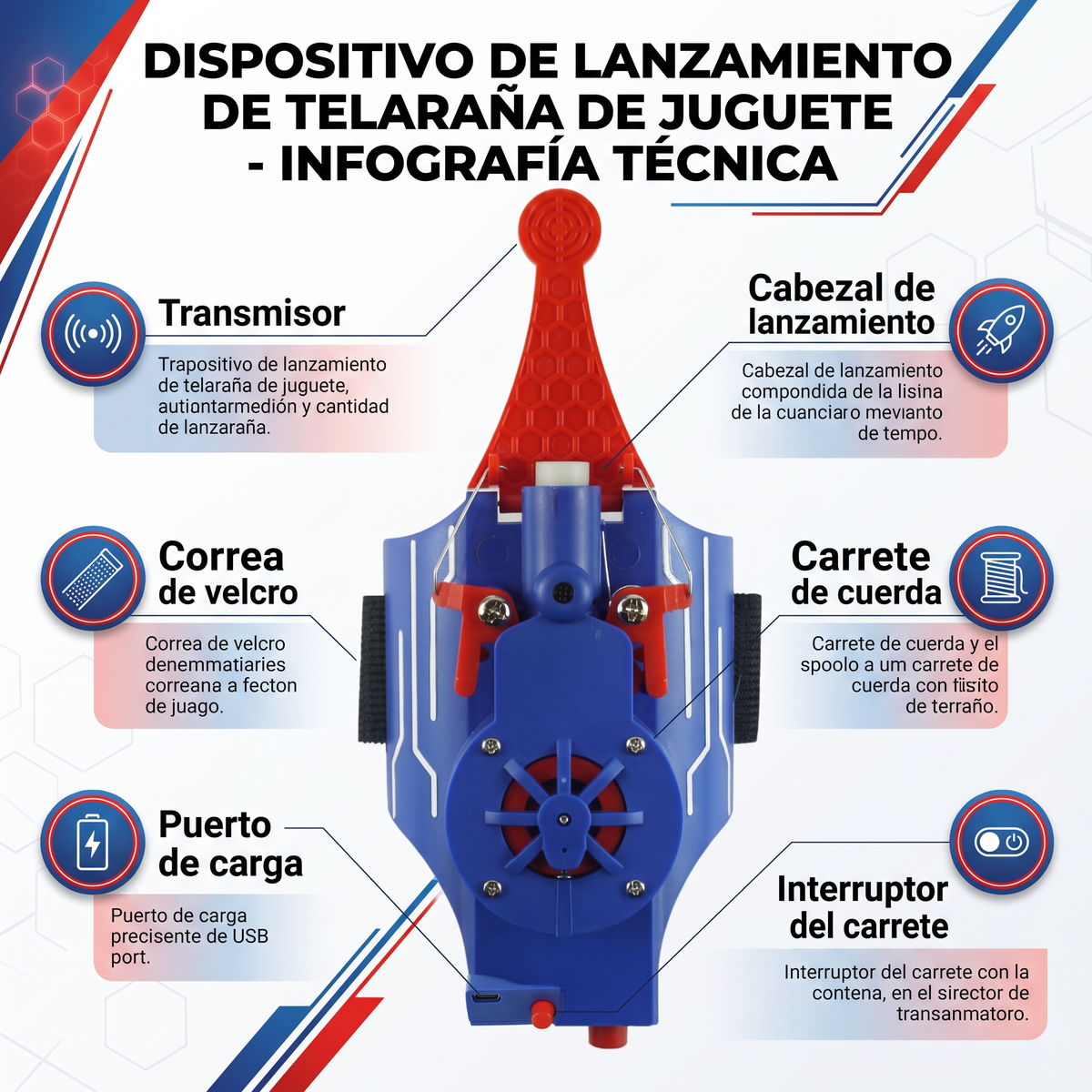 Lanzador de Telarañas Retráctil Kinetak™